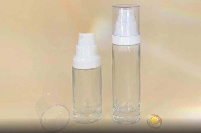 30 ml & 50 ml Glass Bottle with Pump